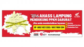 Selama PPKM Service Motor Bisa Sambil Rebahan, AHASS Astra Motor Imam Bonjol Aja!